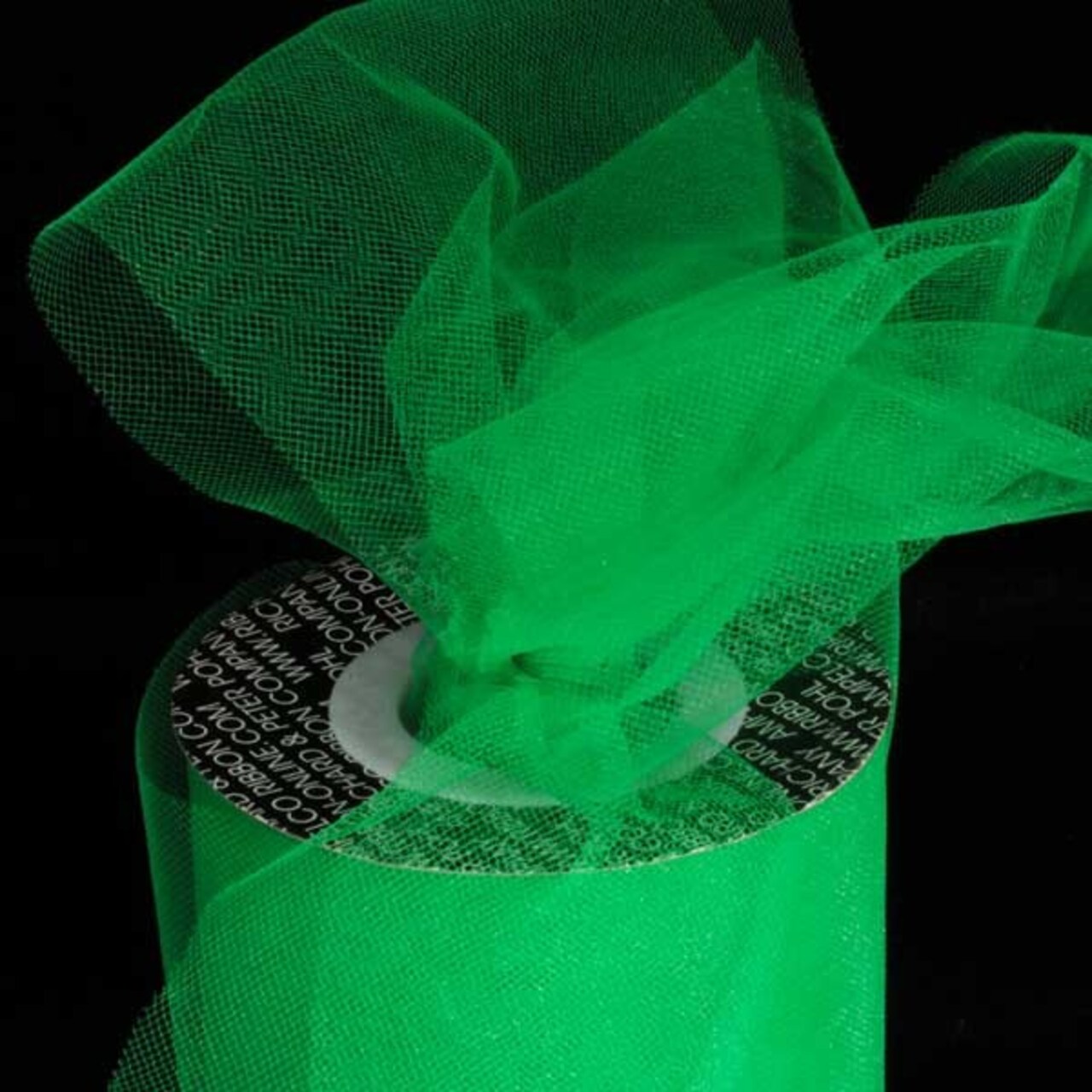 The Ribbon People Green Contemporary Tulle Craft Ribbon 6 x 275 Yards